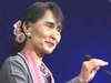 Aung San Suu Kyi on a week-long visit to India