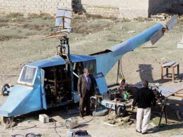 The first Iraqi handmade helicopter named, Diyala 1