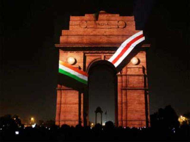The 60th Anniversary of Japan-India Diplomatic Relations at India Gate lawns in New Delhi