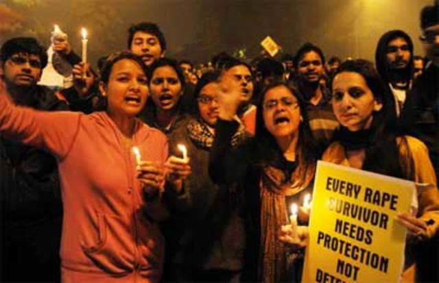 Protest against Delhi rape case: Delhi