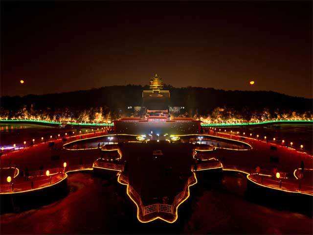 Summer Palace during new year count-down event in Beijing