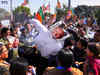 BJP holds protests against Sushilkumar Shinde's Hindu terror comment