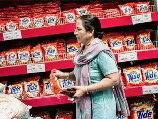 “P&G’s India business has been growing at over 20% for a decade, but it is still a small part in its global revenues.” “P&G’s India business has been growing at over 20% for a decade, but it is still a small part in its global revenues.”