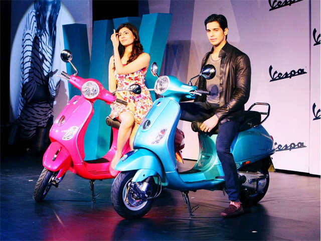 Launch of new model of Vespa scooter