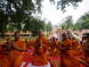 Devotees throng Bodh Gaya temple as it reopens to public