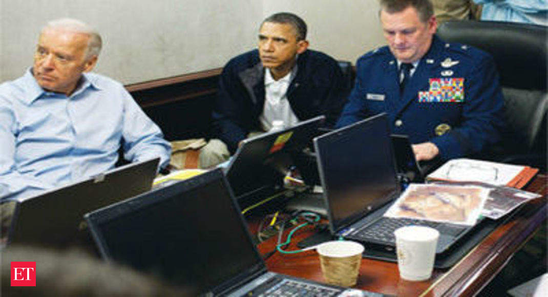 Barack Obama ‘played Cards During Raid On Osama Bin Laden The Economic Times 