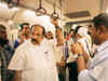 Petroleum minister Veerappa Moily takes Metro to work