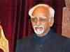 Slow pace of Panchayati Raj due to lack of political will: VP Hamid Ansari
