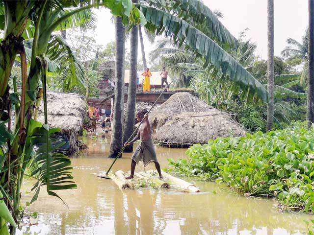 Cyclone Phailin: Flood in Kendrapada, Odisha