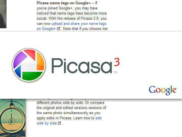 More about Picasa 3.9...