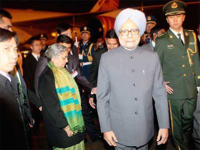 PM Manmohan Singh arrives in Beijing