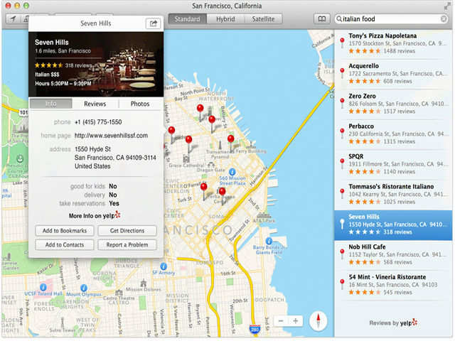 Apple's Maps app now on Mac