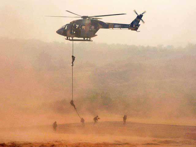 Armies deployed their attack choppers & tanks