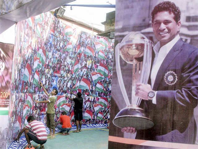 Kali puja pandal dedicated to Sachin Tendulkar