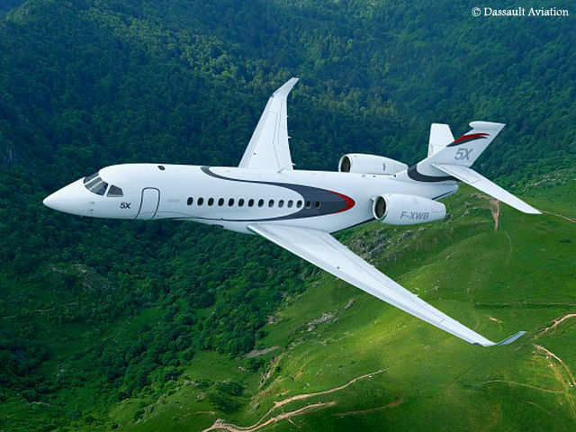Falcon 5X business jet