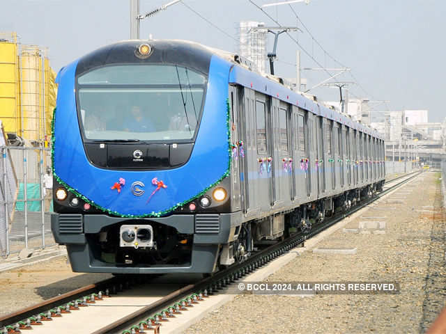 Chennai Metro Rail test run flagged off - Chennai Metro Rail test run ...