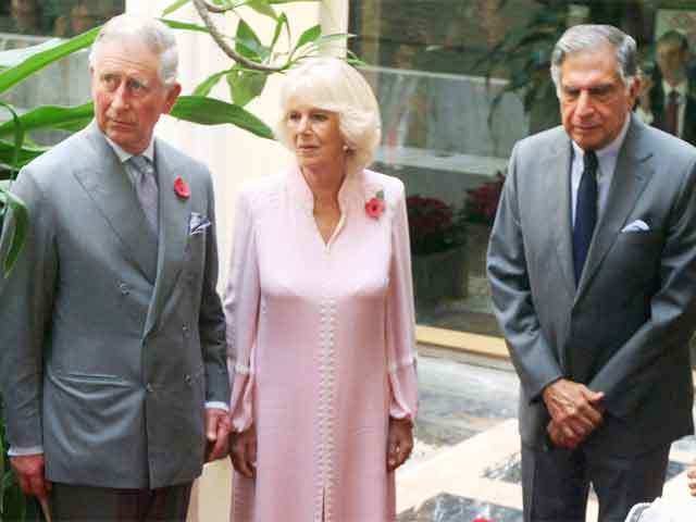 Prince Charles with Ratan Tata in Mumbai
