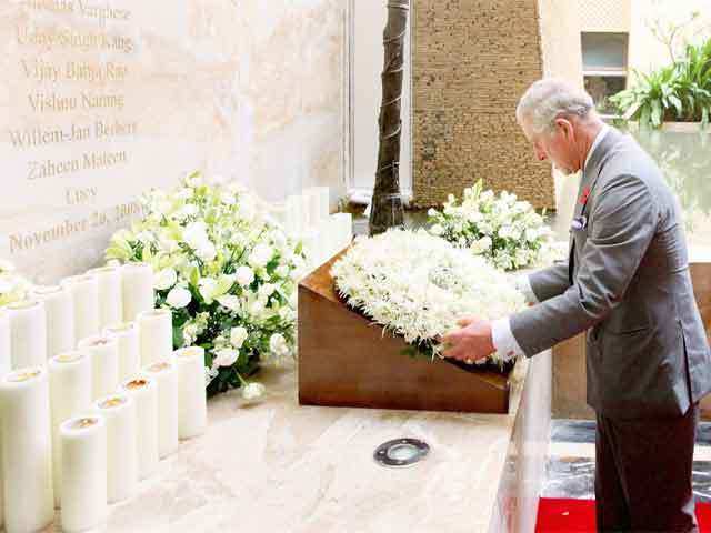Prince Charles pays homage to 26/11 terror attack victims