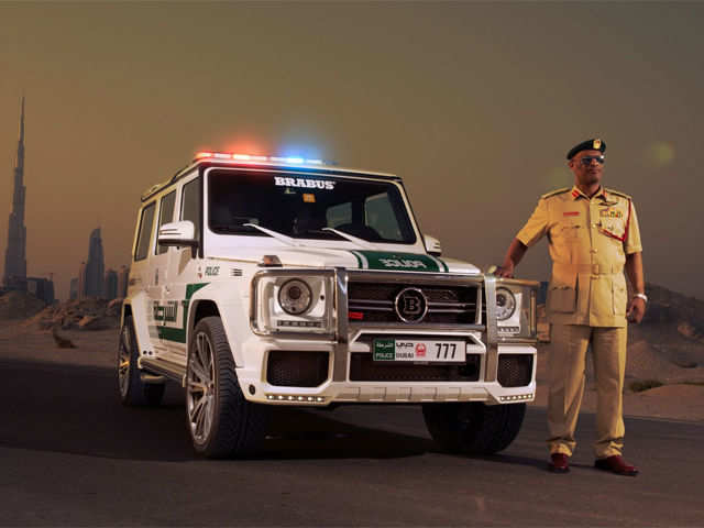 Based On The Mercedes Benz G63 Amg Dubai Police Adds The Brabus B63s 700 Widestar To Its Collection The Economic Times