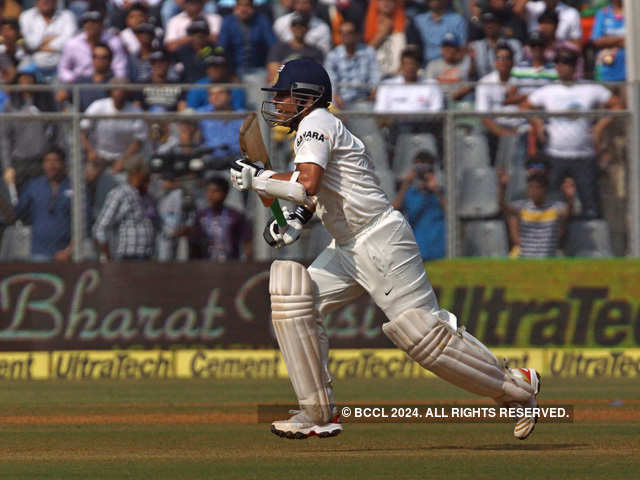 Sachin Tendulkar on day two of his farewell test match