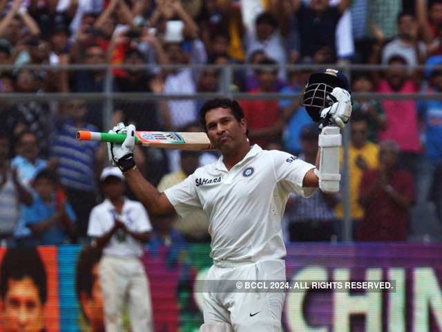 Sachin Tendulkar on day two of his farewell test match