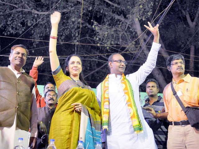 Hema Malini campaigning for party in Bhopal
