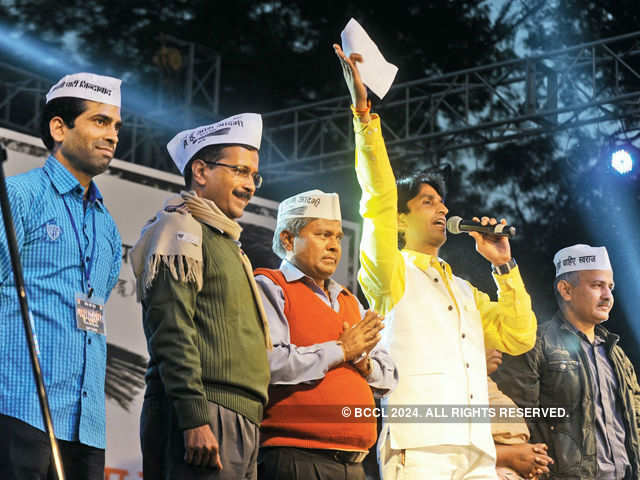 AAP campaigns in Delhi assembly elections