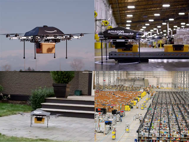 Amazon's mini-drone delivery plan