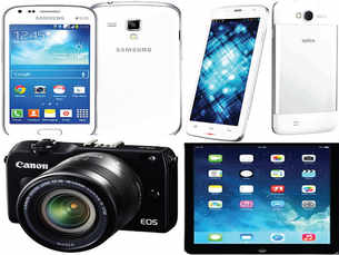 Launch Pad: Samsung Galaxy, Spice Smart, iPad Air, Canon, and Karbonn Titanium