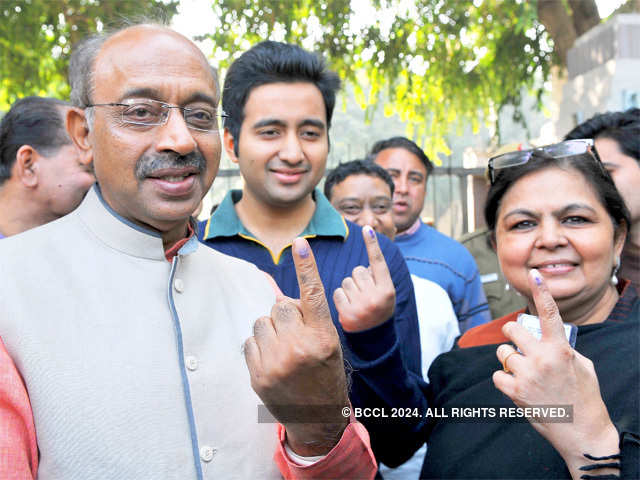 Vijay Goel votes