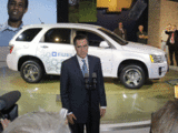 Presidential hopeful Mitt Romney at the Expo