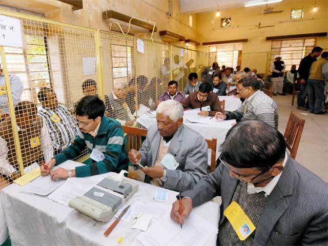 Counting votes in Jaipur