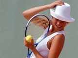 Haute couture on tennis court