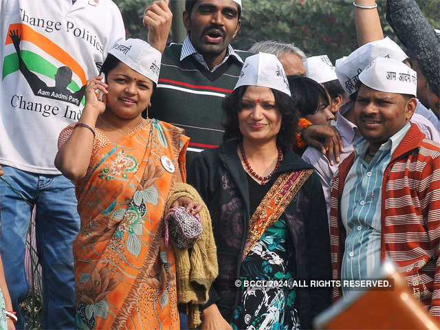AAP supporters in Delhi