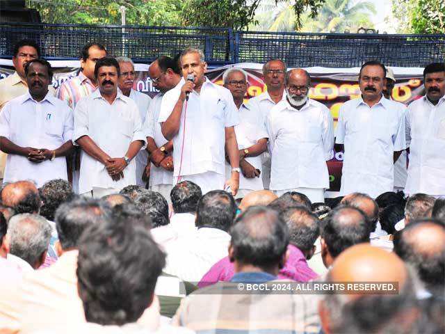 LDF protest in Thiruvananthapuram