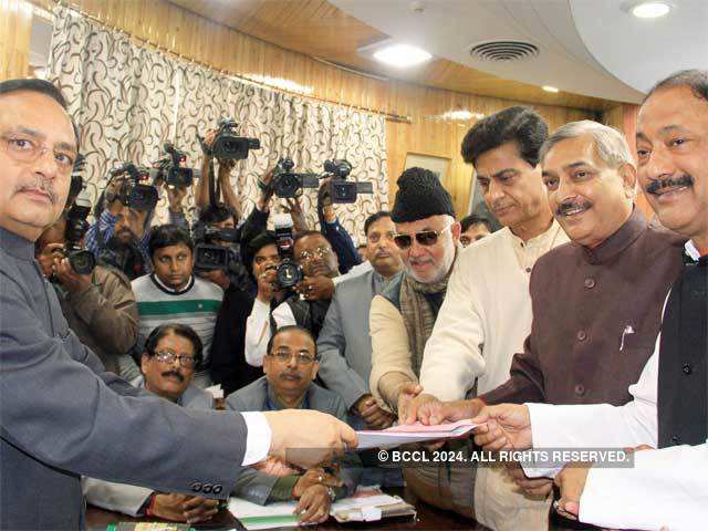 Pramod Tiwari submits his nomination for Rajya Sabha