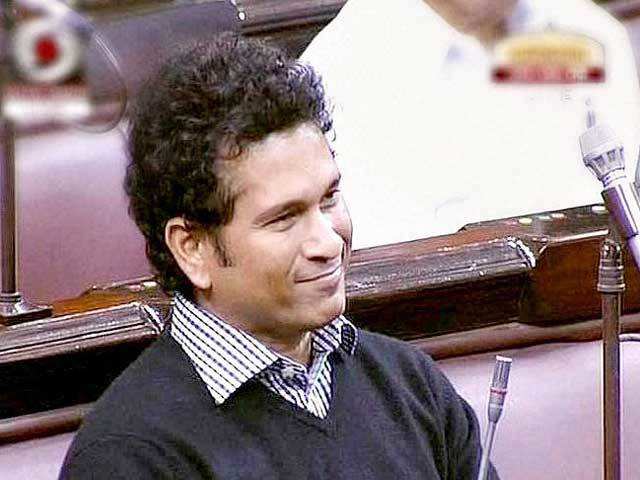 Sachin Tendulkar during Parliament's winter session