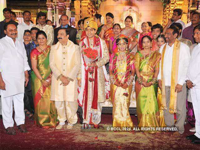 CM Kiran Kumar Reddy during a wedding in Hyderabad