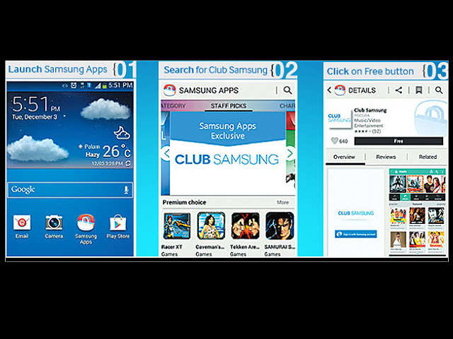 Club Samsung digital entertainment store