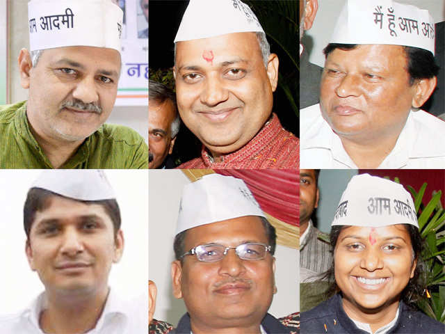 Probable ministrial faces of Aam Aadmi Party in Delhi