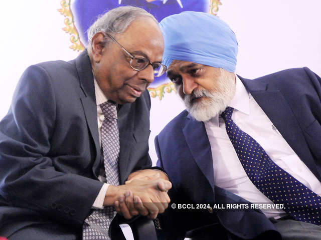 Montek Singh Ahluwalia with Dr. C. Rangarajan