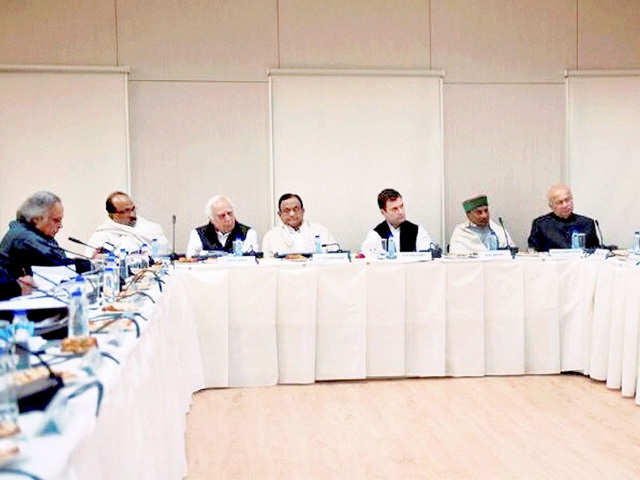 Rahul Gandhi with Chief Ministers of Congress-ruled states