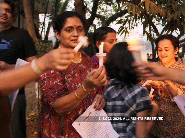 Candle Light vigil at Shivaji Park