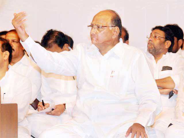Sharad Pawar during party's election preparation