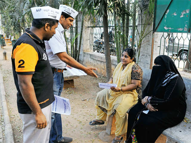 Bangalore: Of white collars & AAP caps