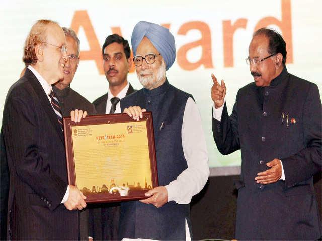 Manmohan singh at Petrotech 2014