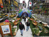 'Path to Peace' garden in Times Square