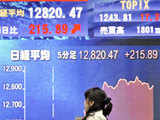 Japanese share prices up