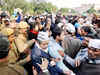 AAP supporters, police clash at dharna site