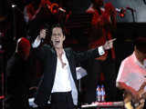 Marc Anthony performs at National Stadium in Lima